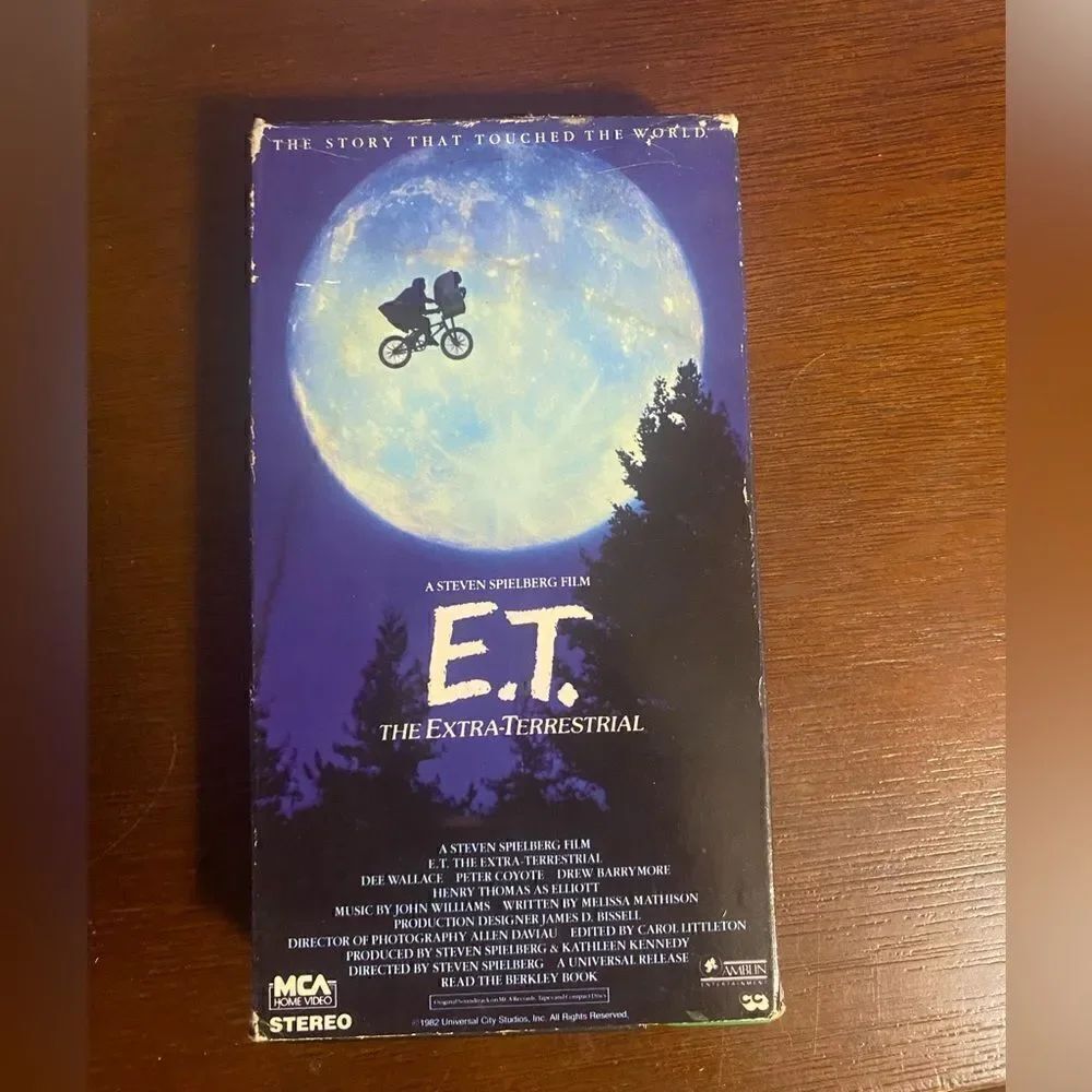 Vintage 1988 ET movie rare green tape vhs